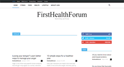 Desktop Screenshot of firsthealthforum.com