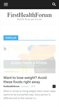 Mobile Screenshot of firsthealthforum.com